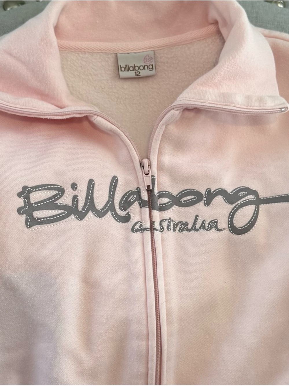 VINTAGE Billabong Light Pink Fleece Jacket (circa 2002)